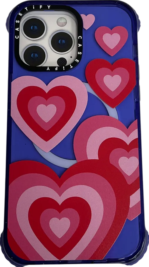 casetify Pink Heart Phone Case iPhone 15 pro max