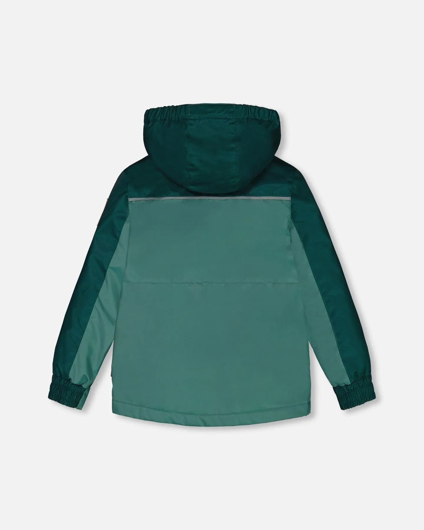 Colorblock Mid-Season Jacket Forest Green And Emerald