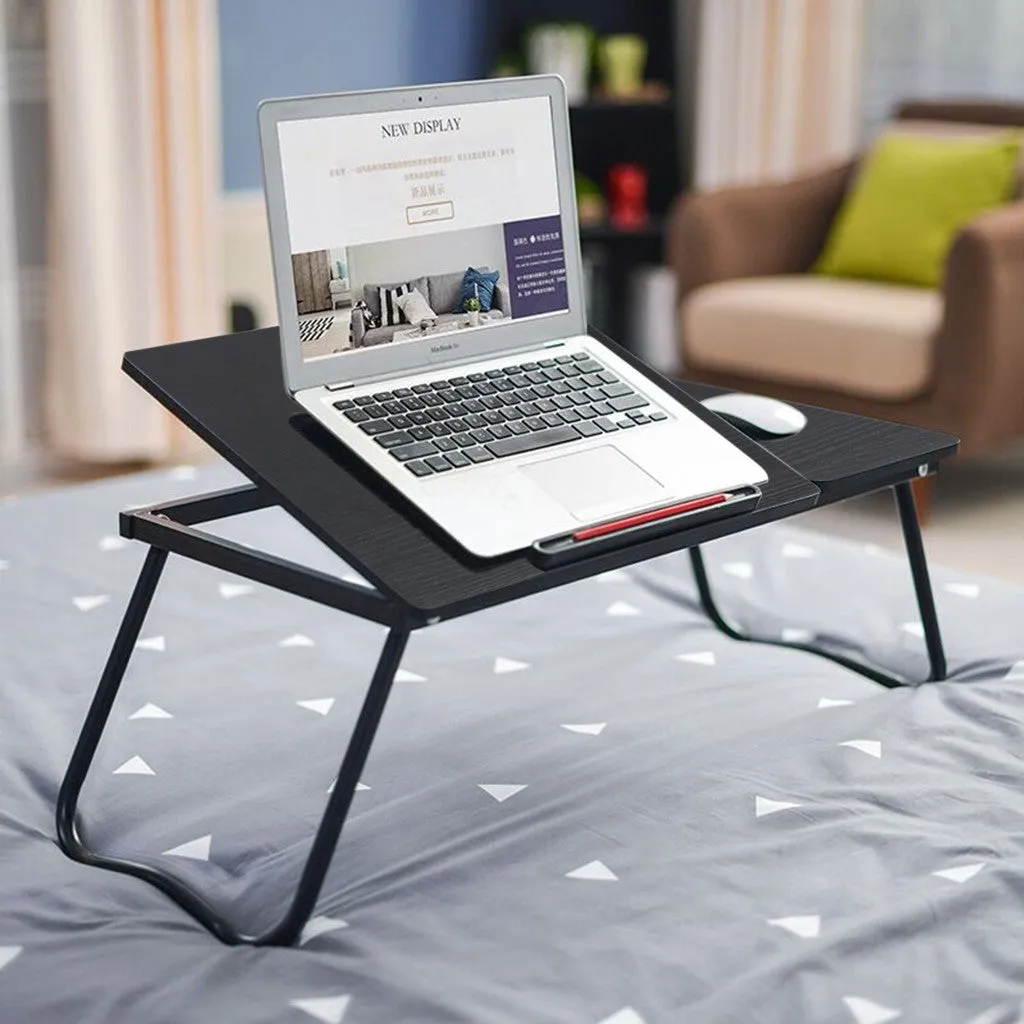 Free Installation Portable Folding Laptop Computer Desk Lazy Bed Desk Adjustable  | Brodtica.com