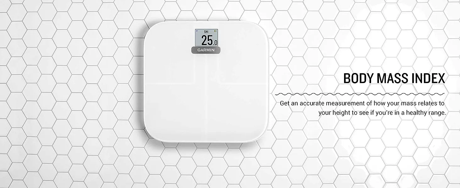 Garmin Index S2 Smart Scale Measures Fat / Muscle / Bone Mass