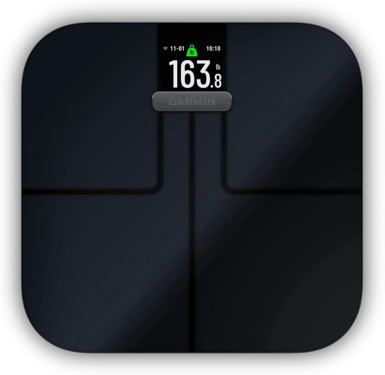 Garmin Index S2 Smart Scale with Wireless Connectivity, Measure Body Fat, Muscle, Bone Mass, Body Water % and More, Black (010-02294-02)