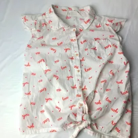 H & M Girls Summer Love Top - 8