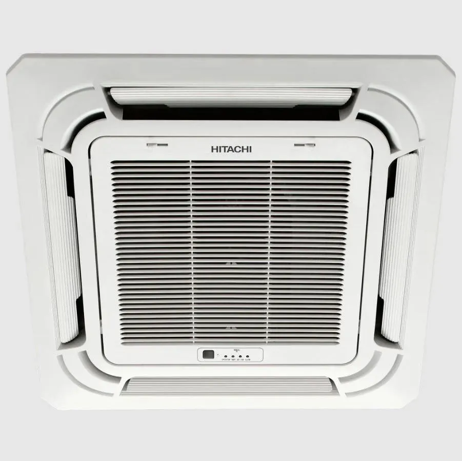 Hitachi RAG222HGDOQ 2 Ton 2 Star Cassette AC (Fixed Speed, R32 Refrigerant, Smart Connectivity, 21496 BTU/hr, White)