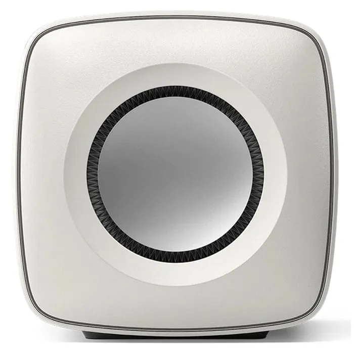 Kef KC62 1000W Ultra Compact Subwoofer - Mineral White