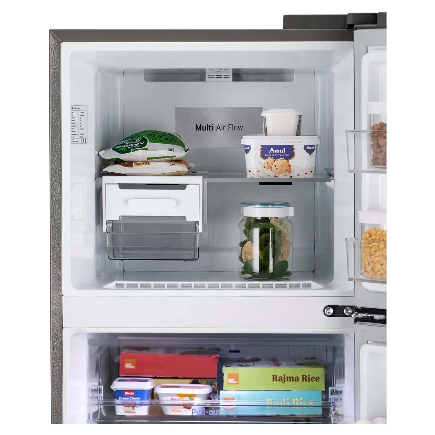 LG GL-T492NPZR 466L Frost-Free Double Door Refrigerator – Smart Inverter, Convertible Freezer, Express Freeze, Door Cooling  (Steel, Made in India)