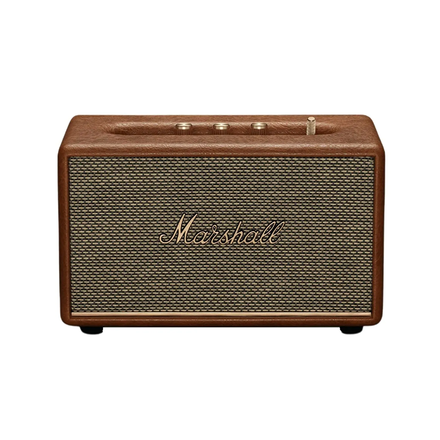 Marshall Acton III Bluetooth Speaker – Gen 3 with Wider Stereo Sound, Dynamic Loudness & Sustainable Design – Brown