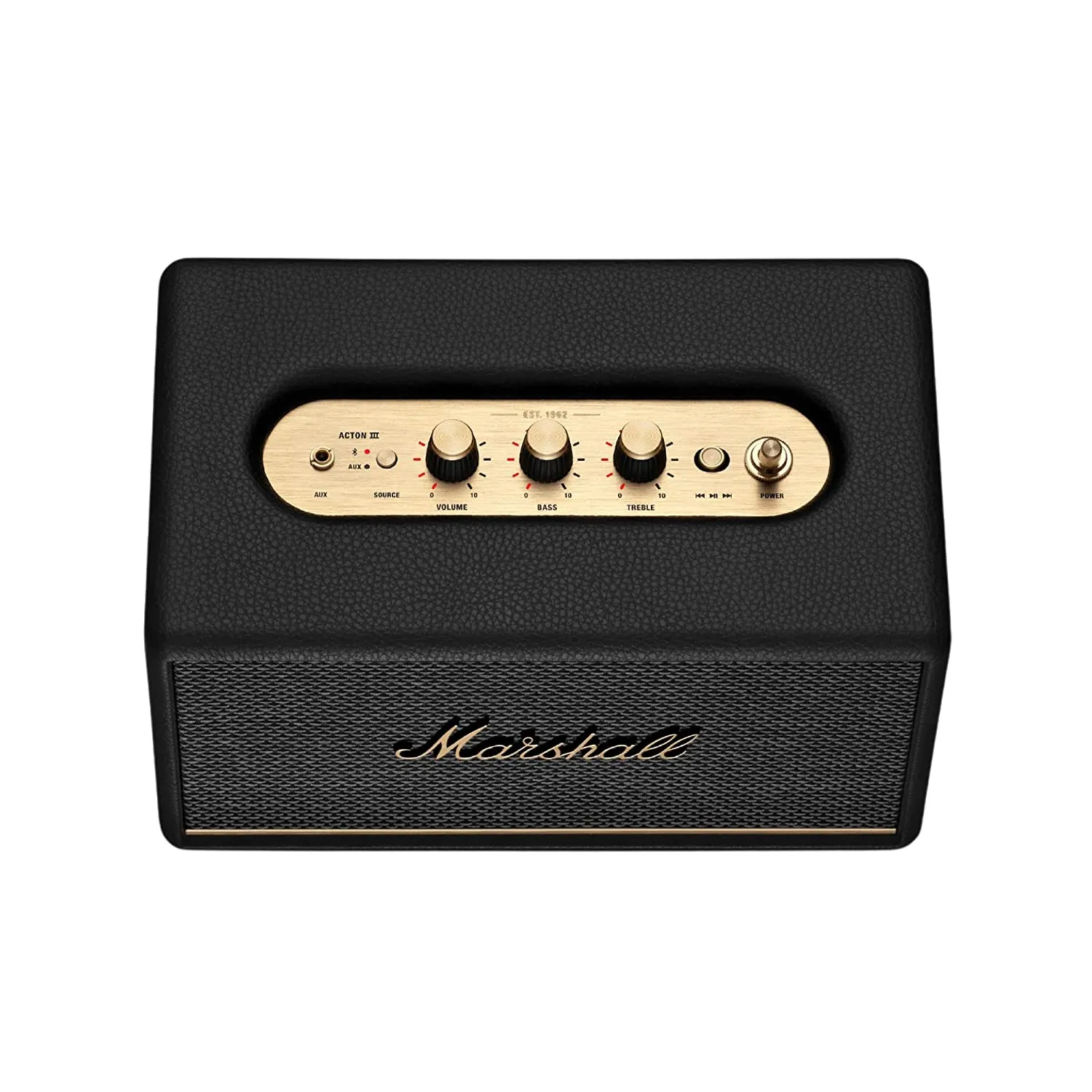 Marshall Acton III Bluetooth Speaker – Generation 3 with Wider Stereo Sound, Dynamic Loudness & Sustainable Design – Black