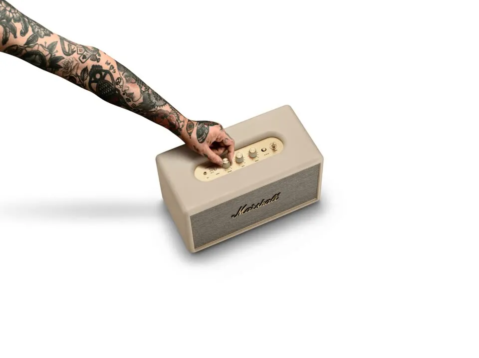 Marshall Stanmore III Bluetooth Wireless Speaker – Cream | Wider Stereo Sound, Bluetooth 5.2, RCA & AUX, Sustainable Design