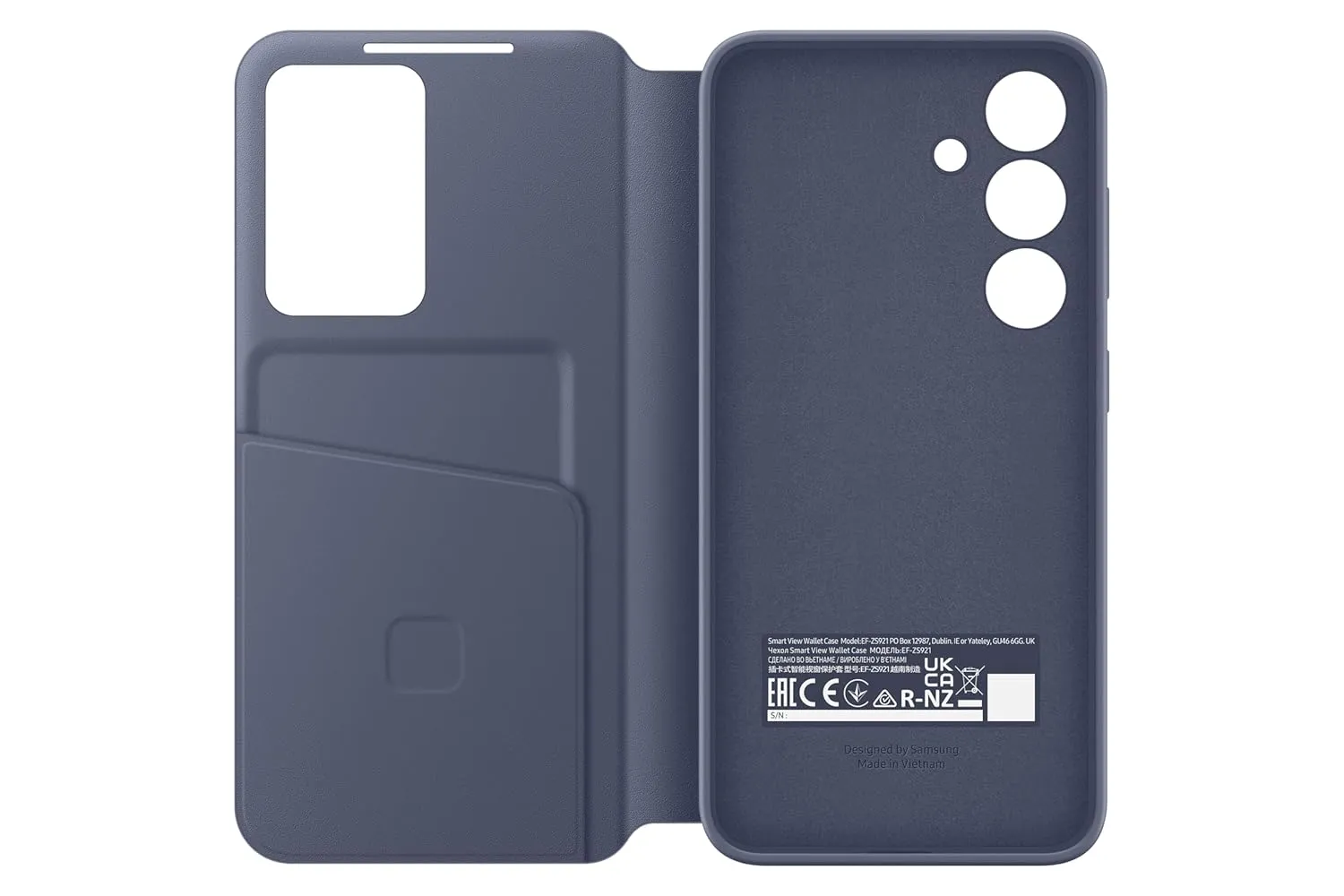 Samsung Galaxy S24 5G Smart View Wallet, Violet - Case, Polycarbonate
