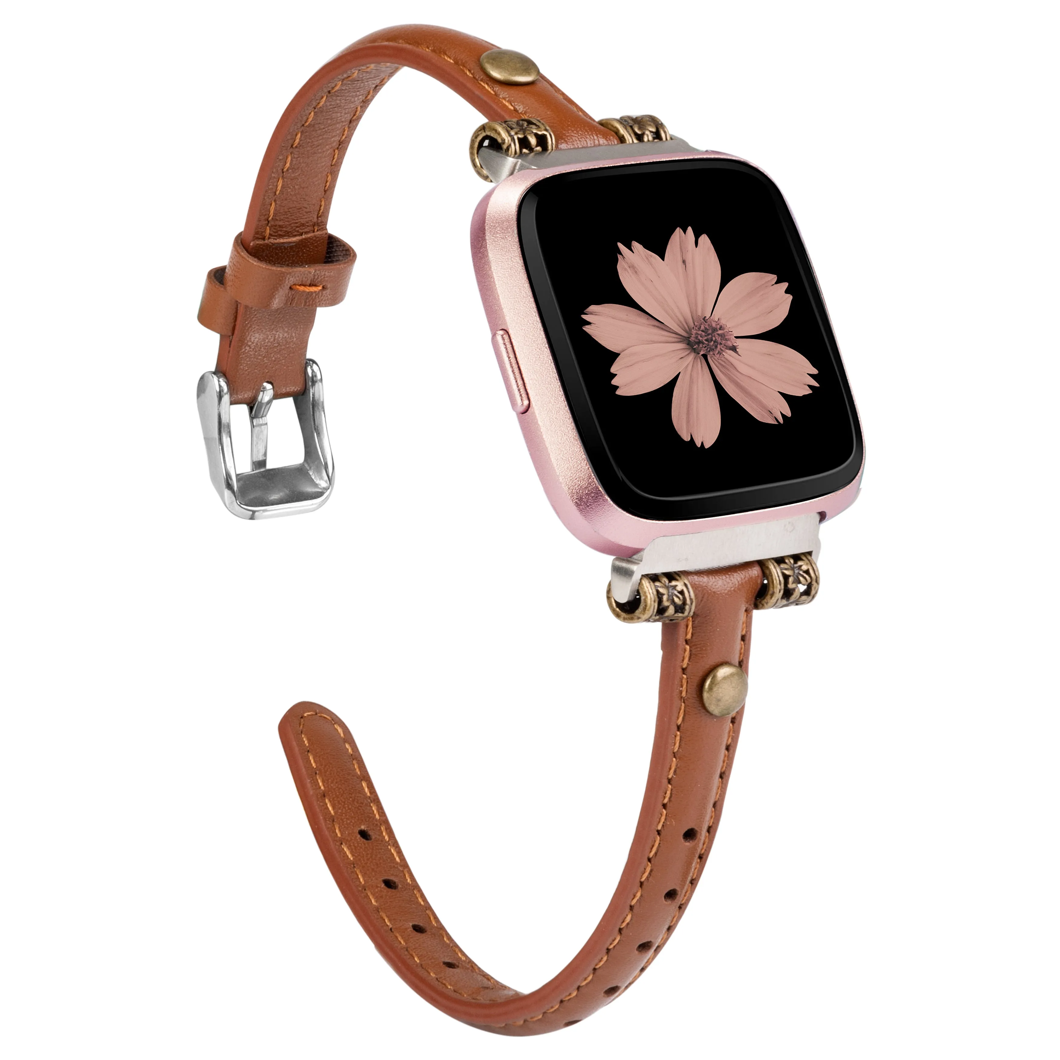 Wearlizer Leather Fitbit Versa/Versa 2 /Versa Lite/Versa SE for Women Men